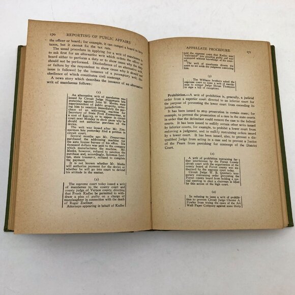 Newspaper Reporting of Public Affairs Chilton Bush Appleton Hardcover 1940 - Picture 8 of 9